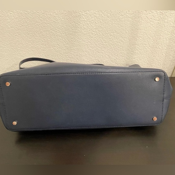 Kate Spade Shoulder Bag Tote Blue Large Handbag Purse - Picture 10 of 12